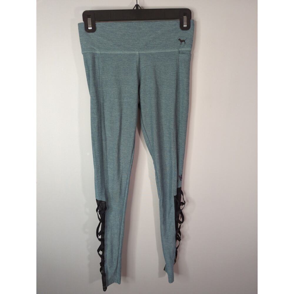 PINK Victoria's Secret Mesh Criss Cross Legs Yoga Pants Leggings Size‎ XS